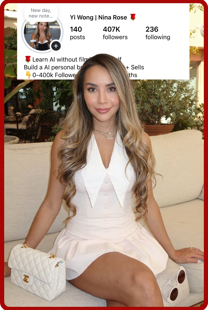 Nina Rose Instagram profile with 407K followers